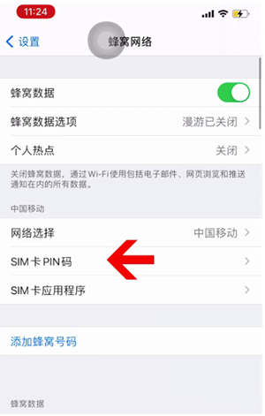 彭水苹果14维修网分享如何给iPhone14的SIM卡设置密码 