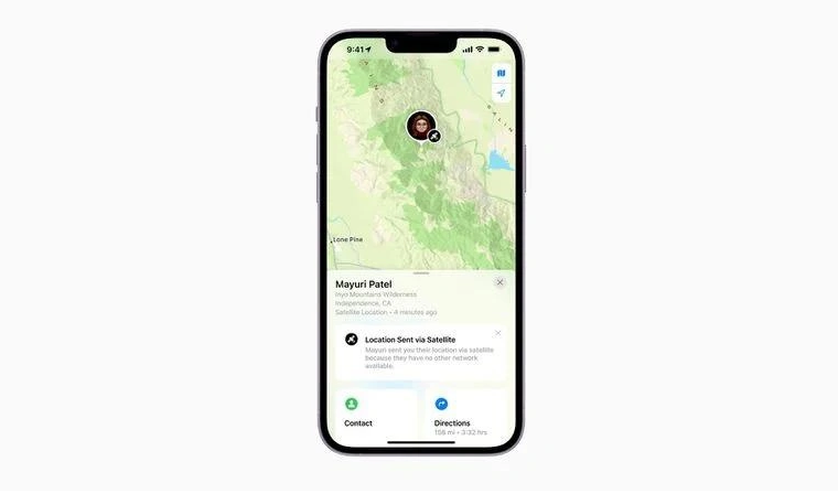 彭水苹果14维修分享iPhone14系列中 FindMy功能通过卫星分享位置方法教程 