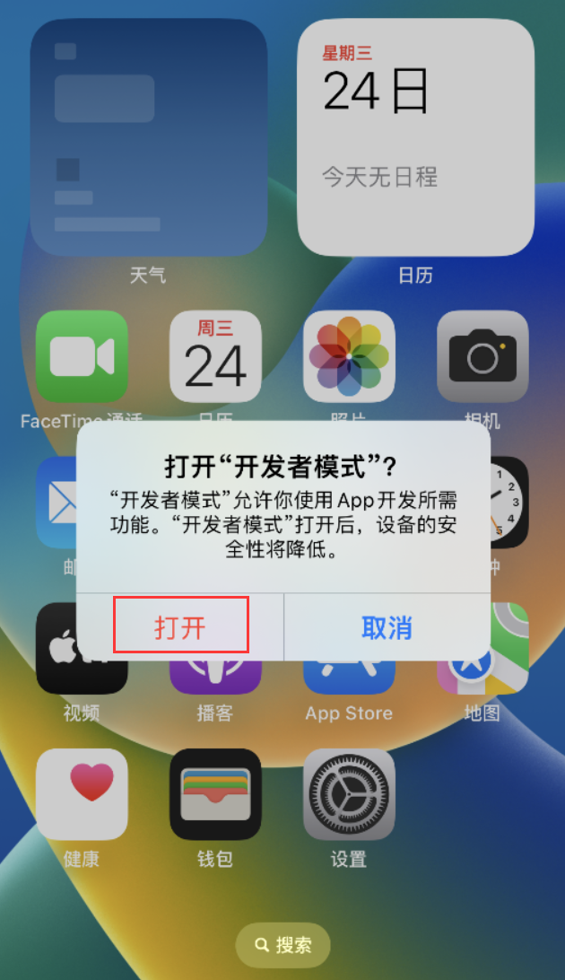 彭水苹果手机维修分享如何打开开发者模式 