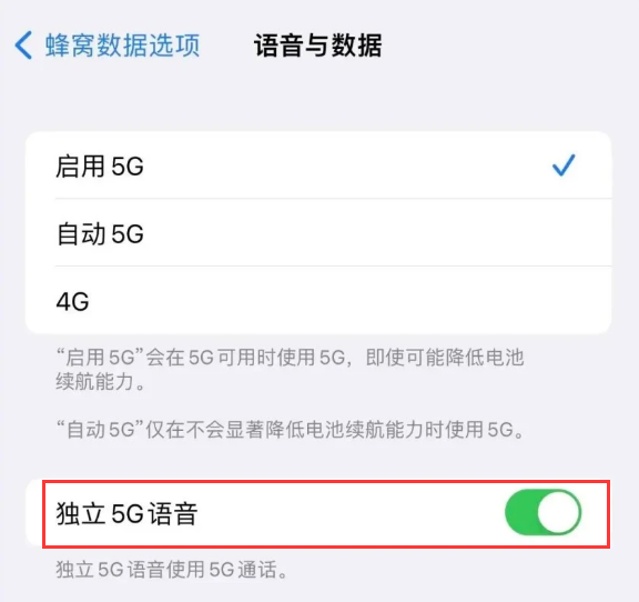 彭水苹果14维修分享iPhone 14 Pro如何开启VoNR 