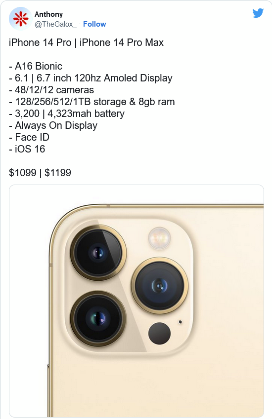 彭水苹果14维修分享iPhone 14全系涨价 